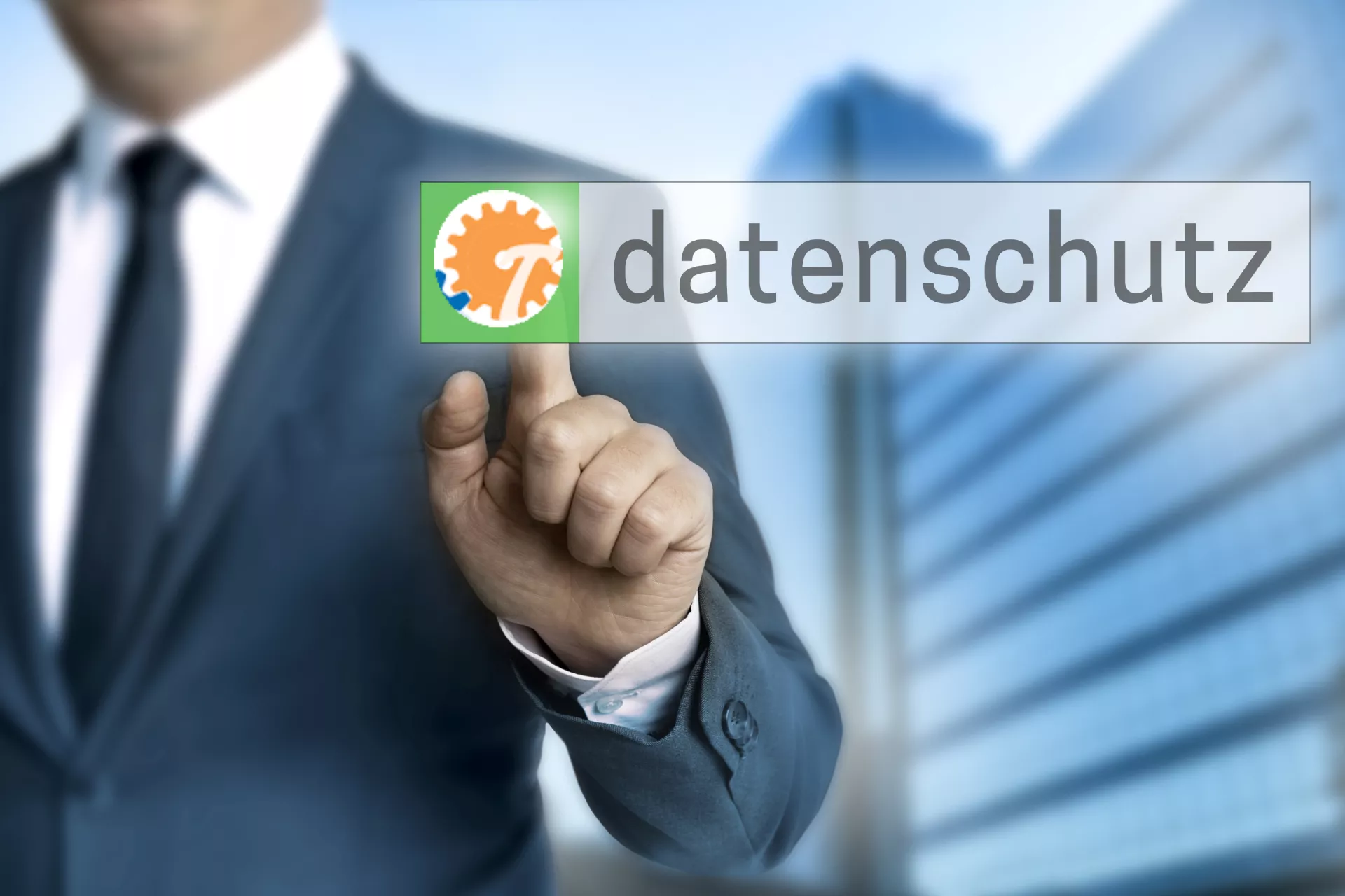 Headerbild Datenschutz - Suchfeld mit Wort datenschutz und Logo TS Schortemeier